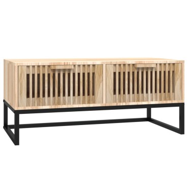 vidaXL Τραπεζάκι Σαλονιού 80x40x35cm Επεξεργασμένο Ξύλο & Σίδερο 1 τεμ.