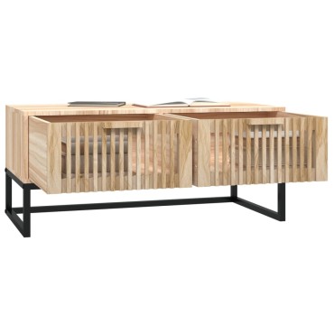vidaXL Τραπεζάκι Σαλονιού 80x40x35cm Επεξεργασμένο Ξύλο & Σίδερο 1 τεμ.