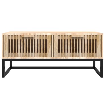 vidaXL Τραπεζάκι Σαλονιού 80x40x35cm Επεξεργασμένο Ξύλο & Σίδερο 1 τεμ.
