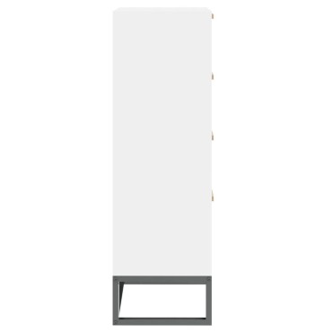 vidaXL Συρταριέρα Λευκή 40x30x95cm από Επεξεργασμένο Ξύλο 1 τεμ.