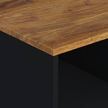 vidaXL Τραπεζάκι Σαλονιού 80x50x40cm Μασίφ Ξύλο Μάνγκο & Επεξ. Ξύλο 1 τεμ.