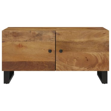 vidaXL Τραπεζάκι Σαλονιού 80x50x40cm Μασίφ Ξύλο Μάνγκο & Επεξ. Ξύλο 1 τεμ.
