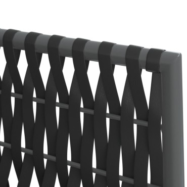 vidaXL Καρέκλες Κήπου 2 τεμ. Μαύρο 54x61x83cm Συνθ. Ρατάν & Μαξιλάρια