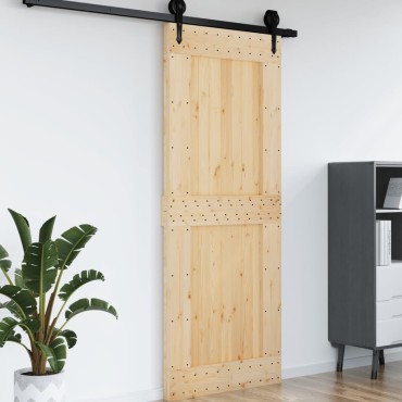 vidaXL Πόρτα NARVIK 90 x 210 εκ. από Μασίφ Ξύλο Πεύκου