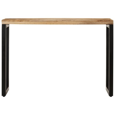 vidaXL Τραπέζι Κονσόλα 110x35x76cm από Μασίφ Ακατέργαστο Ξύλο Μάνγκο 1 τεμ.