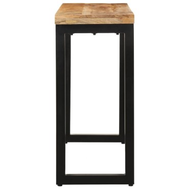 vidaXL Τραπέζι Κονσόλα 110x35x76cm από Μασίφ Ακατέργαστο Ξύλο Μάνγκο 1 τεμ.
