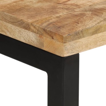 vidaXL Τραπέζι Κονσόλα 110x35x76cm από Μασίφ Ακατέργαστο Ξύλο Μάνγκο 1 τεμ.