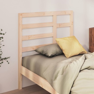 vidaXL Κεφαλάρι Κρεβατιού 106x4x104cm από Μασίφ Ξύλο Πεύκου 1 τεμ.