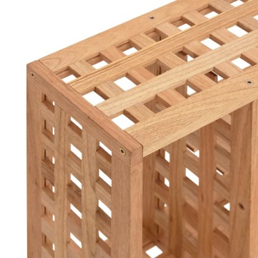 vidaXL Ράφι Τοίχου 49x15x49cm από Μασίφ Ξύλο Καρυδιάς 1 τεμ.