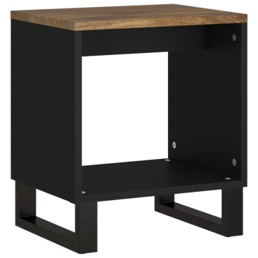 vidaXL Τραπεζάκι Σαλονιού 40x31x46cm Μασίφ Ξύλο Μάνγκο & Επεξ. Ξύλο 1 τεμ.