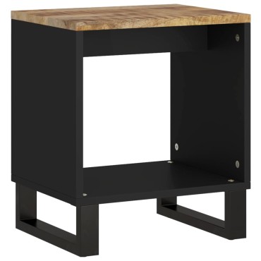 vidaXL Τραπεζάκι Σαλονιού 40x31x46cm Μασίφ Ξύλο Μάνγκο & Επεξ. Ξύλο 1 τεμ.