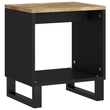 vidaXL Τραπεζάκι Σαλονιού 40x31x46cm Μασίφ Ξύλο Μάνγκο & Επεξ. Ξύλο 1 τεμ.