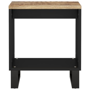 vidaXL Τραπεζάκι Σαλονιού 40x31x46cm Μασίφ Ξύλο Μάνγκο & Επεξ. Ξύλο 1 τεμ.