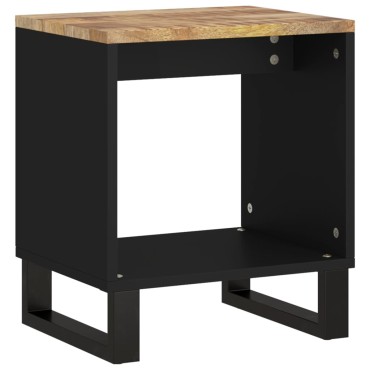 vidaXL Τραπεζάκι Σαλονιού 40x31x46cm Μασίφ Ξύλο Μάνγκο & Επεξ. Ξύλο 1 τεμ.
