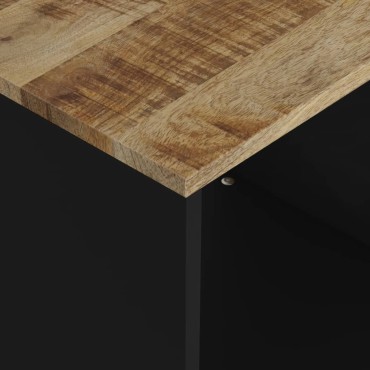 vidaXL Τραπεζάκι Σαλονιού 40x31x46cm Μασίφ Ξύλο Μάνγκο & Επεξ. Ξύλο 1 τεμ.