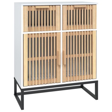 vidaXL Ντουλάπι Λευκό 60x30x75cm από Επεξεργασμένο Ξύλο 1 τεμ.