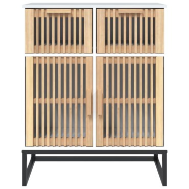 vidaXL Ντουλάπι Λευκό 60x30x75cm από Επεξεργασμένο Ξύλο 1 τεμ.