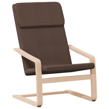 vidaXL Πολυθρόνα Relax Σκούρο Καφέ Υφασμάτινη 59x82x98cm 1 τεμ.