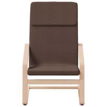 vidaXL Πολυθρόνα Relax Σκούρο Καφέ Υφασμάτινη 59x82x98cm 1 τεμ.