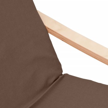 vidaXL Πολυθρόνα Relax Σκούρο Καφέ Υφασμάτινη 59x82x98cm 1 τεμ.