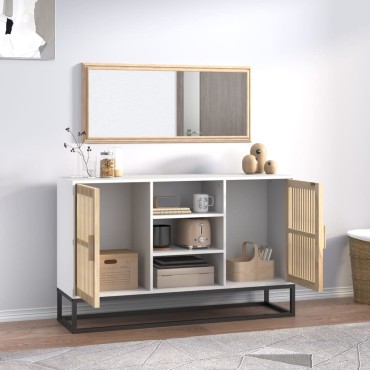 vidaXL Ντουλάπι Λευκό 105x30x65cm από Επεξεργασμένο Ξύλο 1 τεμ.