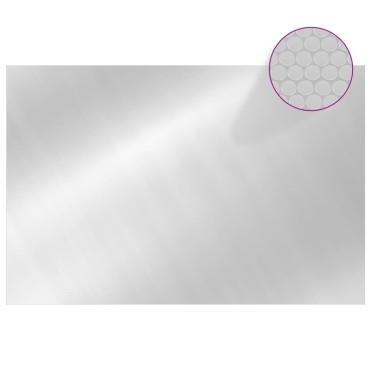 vidaXL Κάλυμμα Πισίνας Ορθογώνιο Ασημί 600 x 400 εκ. από Πολυαιθυλένιο