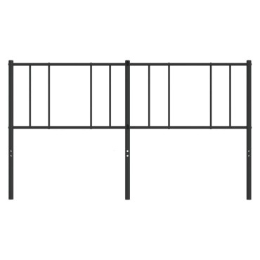 vidaXL Κεφαλάρι Μαύρο Μεταλλικό 187x3x90cm 1 τεμ.