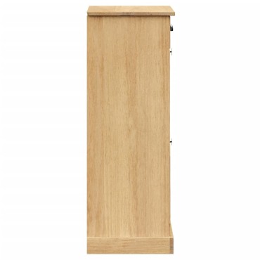 vidaXL Παπουτσοθήκη VIGO 60x35x96cm από Μασίφ Ξύλο Πεύκου