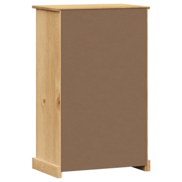 vidaXL Παπουτσοθήκη VIGO 60x35x96cm από Μασίφ Ξύλο Πεύκου