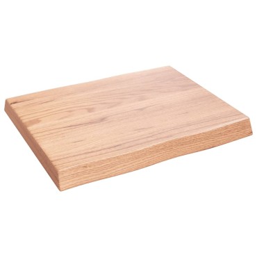 vidaXL Επιφ Τραπεζιού Αν Καφέ 60x50x(2-6)cm Ακατέργ. Μασίφ Ξύλο Δρυός 1 τεμ.