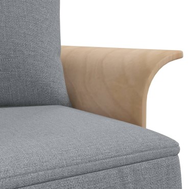 vidaXL Καναπές Κρεβάτι Γωνιακός Αν. Γκρι 279x140x70cm Υφασμάτινος 1 τεμ.