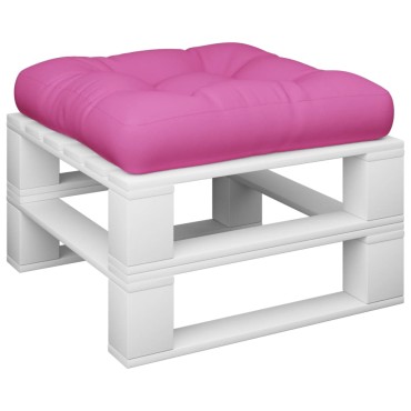vidaXL Μαξιλάρι Παλέτας Ροζ 60x61,5x10cm από Ύφασμα Oxford