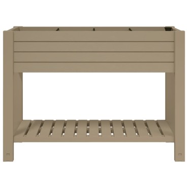 vidaXL Υπερυψωμ. Ζαρντινιέρα Κήπου Αν. Καφέ 110x45x79 εκ. Πολυπρ/λένιο