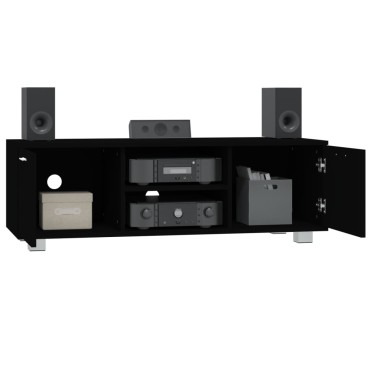 vidaXL Έπιπλο Τηλεόρασης Μαύρο 120x40,5x35cm Επεξεργασμένο Ξύλο