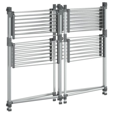 vidaXL Απλώστρα Ρούχων 107 x 107 x 120 εκ. από Αλουμίνιο