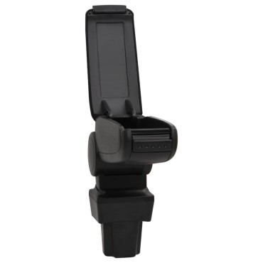 vidaXL Τεμπέλης Αυτοκινήτου Μαύρος 11,5 x 32 x (30-50) εκ. από ABS