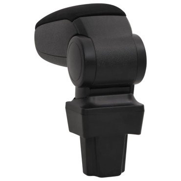 vidaXL Τεμπέλης Αυτοκινήτου Μαύρος 11,5 x 32 x (30-50) εκ. από ABS