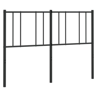 vidaXL Κεφαλάρι Μαύρο Μεταλλικό 146x3x90cm 1 τεμ.