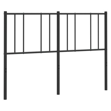 vidaXL Κεφαλάρι Μαύρο Μεταλλικό 146x3x90cm 1 τεμ.