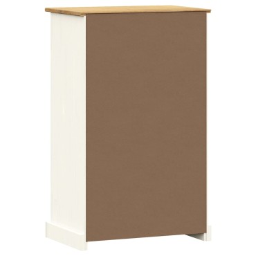vidaXL Παπουτσοθήκη VIGO Λευκή 60x35x96cm από Μασίφ Ξύλο Πεύκου