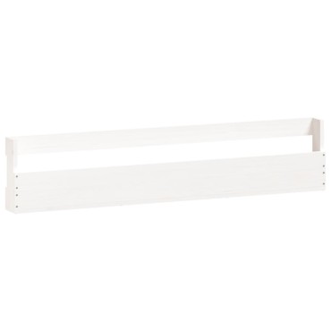 vidaXL Παπουτσοθήκη Επιτοίχια 2 τεμ. Λευκή 110x9x23cm Μασίφ Πεύκο
