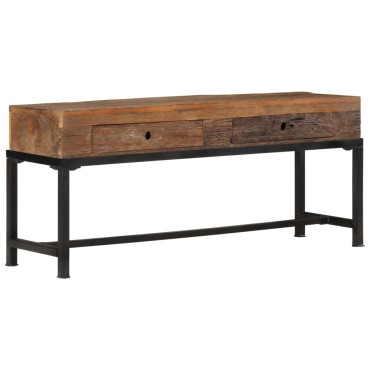 vidaXL Έπιπλο Τηλεόρασης 110x30x46cm από Μασίφ Ανακυκλωμένο Ξύλο
