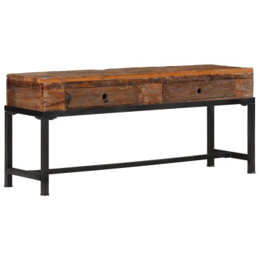 vidaXL Έπιπλο Τηλεόρασης 110x30x46cm από Μασίφ Ανακυκλωμένο Ξύλο