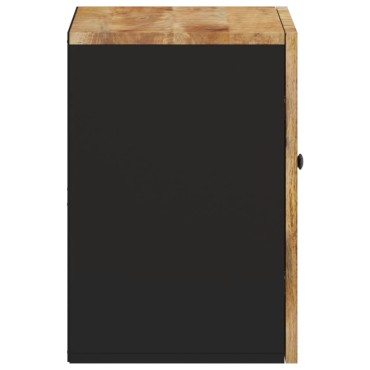 vidaXL Ντουλάπι Μπάνιου Επιτοίχιο 38x33x48cm από Μασίφ Ξύλο Μάνγκο