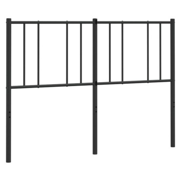 vidaXL Κεφαλάρι Μαύρο Μεταλλικό 156x3x90cm 1 τεμ.