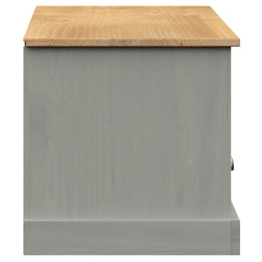vidaXL Έπιπλο Τηλεόρασης VIGO Γκρι 156x40x40cm Μασίφ Ξύλο Πεύκου