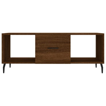 vidaXL Τραπεζάκι Σαλονιού Καφέ Δρυς 102x50x40cm Επεξεργασμένο Ξύλο 1 τεμ.