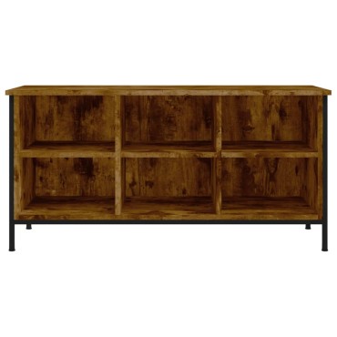 vidaXL Παπουτσοθήκη Καπνιστή Δρυς 100x35x50cm από Επεξεργ. Ξύλο
