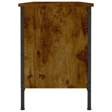 vidaXL Παπουτσοθήκη Καπνιστή Δρυς 100x35x50cm από Επεξεργ. Ξύλο