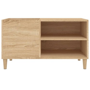 vidaXL Δισκοθήκη Sonoma Δρυς 84,5x38x48cm από Επεξεργασμένο Ξύλο 1 τεμ.